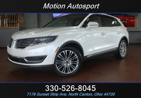 2016 Lincoln MKX for sale at Motion Auto Sport in North Canton OH