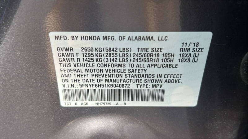 2019 Honda Pilot EX-L