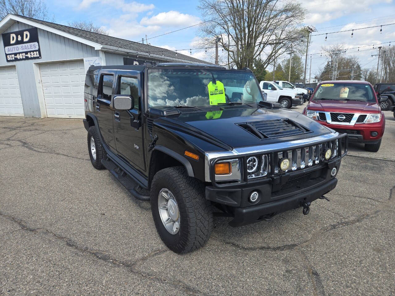 Black 2003 HUMMER H2 Base 4dr 4WD SUV 2