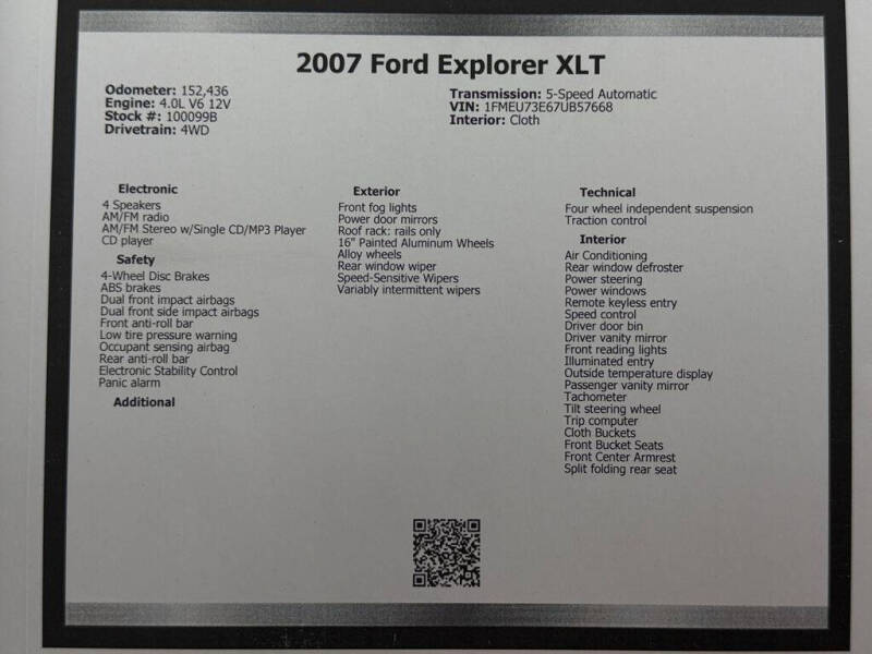 2007 Ford Explorer XLT