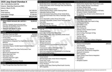 2020 Jeep Grand Cherokee Limited X