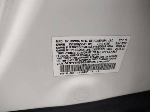 2016 Honda Pilot Touring