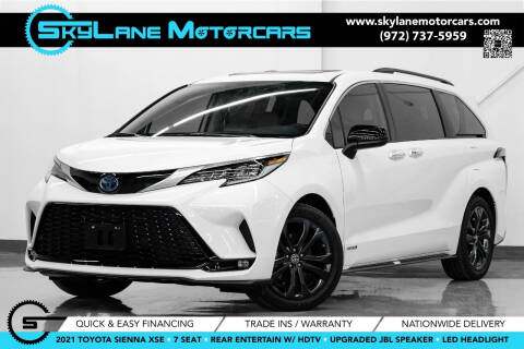 2021 Toyota Sienna for sale at Skylane Motorcars in Carrollton TX
