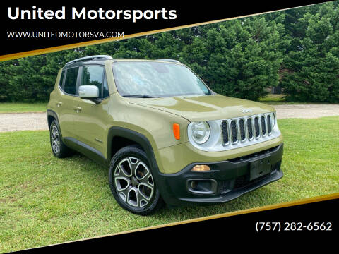 2015 Jeep Renegade for sale at United Motorsports in Virginia Beach VA