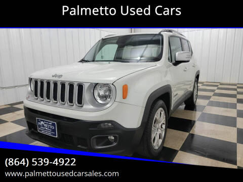 2016 Jeep Renegade for sale at Palmetto Used Cars in Piedmont SC