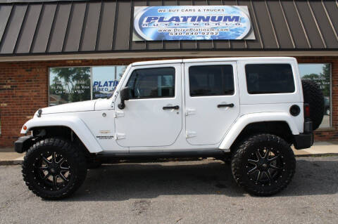 2013 Jeep Wrangler Unlimited for sale at Platinum Auto World in Fredericksburg VA