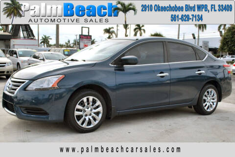 2014 Nissan Sentra for sale at Palm Beach Automotive Sales in West Palm Beach FL