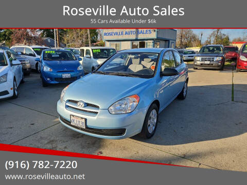 2009 Hyundai Accent for sale at Roseville Auto Sales in Roseville CA