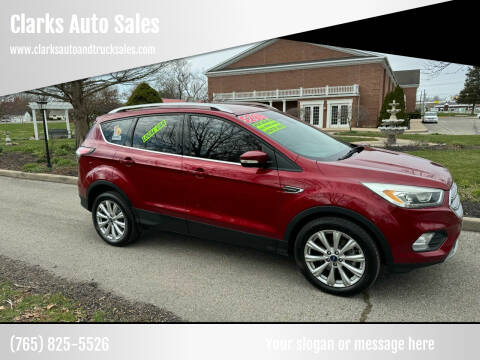 2017 Ford Escape for sale at Clarks Auto Sales in Connersville IN