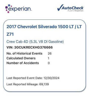 2017 Chevrolet Silverado 1500 LT Z71