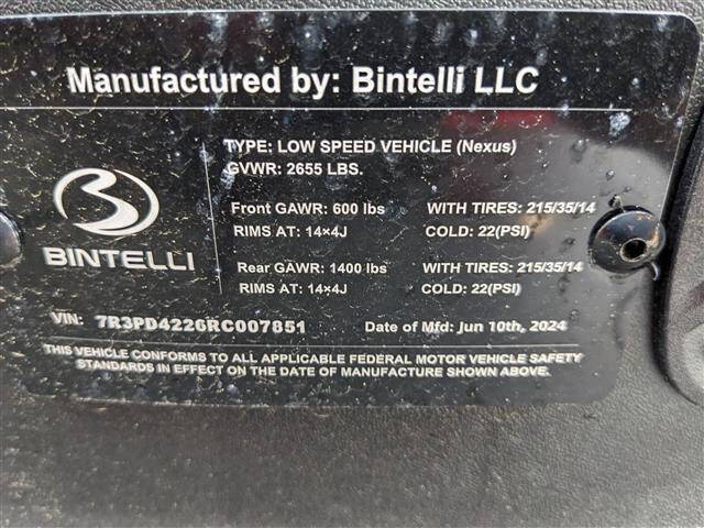 2024 Bintelli NEXUS 4PF FORWARD FACING