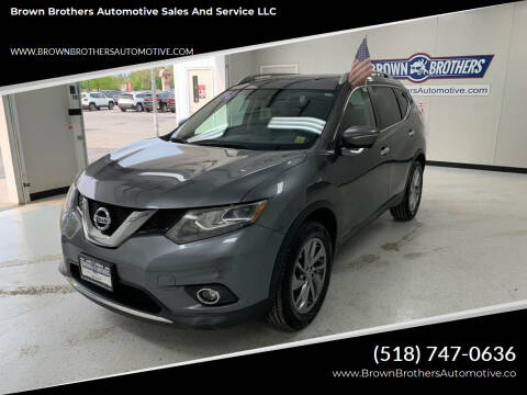 2015 Nissan Rogue for sale at Brown Brothers Automotive Sales And Service LLC in Hudson Falls NY