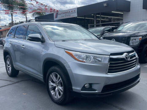 2016 Toyota Highlander for sale at Automaxx Of San Diego in Spring Valley CA