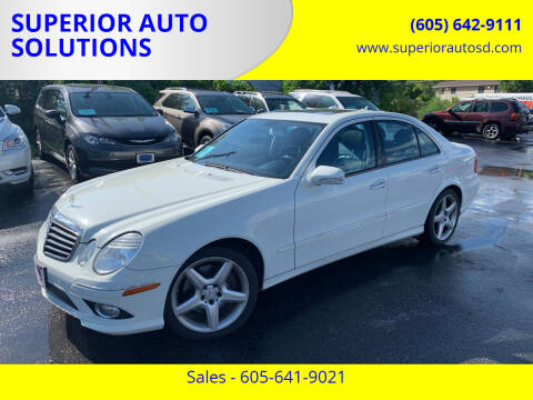 2009 Mercedes-Benz E-Class for sale at SUPERIOR AUTO SOLUTIONS in Spearfish SD