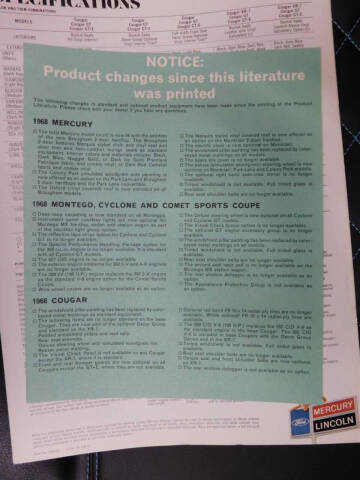 1968 Mercury Cougar