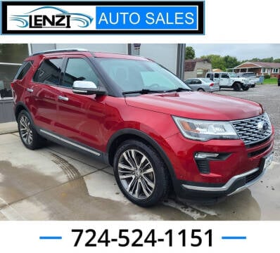 2018 Ford Explorer for sale at LENZI AUTO SALES LLC in Sarver PA