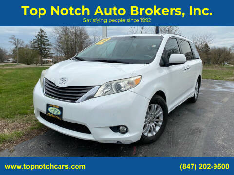 2012 Toyota Sienna for sale at Top Notch Auto Brokers, Inc. in McHenry IL