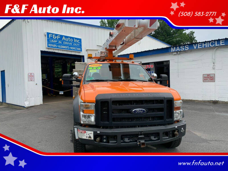 2008 Ford F-550 Super Duty for sale at F&F Auto Inc. in West Bridgewater MA