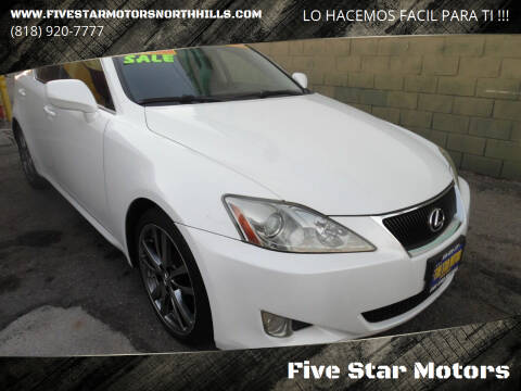 2008 Lexus IS 250 for sale at Five Star Motors in North Hills CA