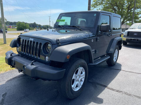 2017 Jeep Wrangler for sale at Blake Hollenbeck Auto Sales in Greenville MI