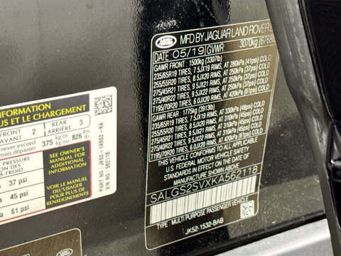 2019 Land Rover Range Rover HSE