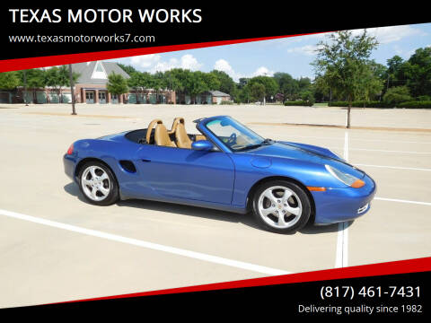 2002 Porsche Boxster for sale at TEXAS MOTOR WORKS in Arlington TX