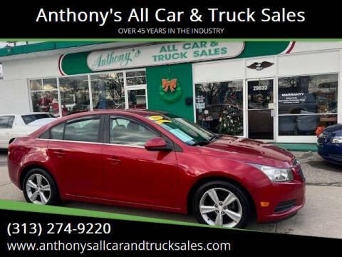 2012 Chevrolet Cruze for sale at Anthony's All Car & Truck Sales in Dearborn Heights MI