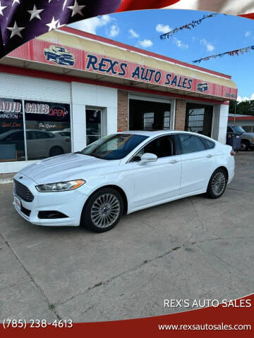 2016 Ford Fusion for sale at Rex's Auto Sales in Junction City KS