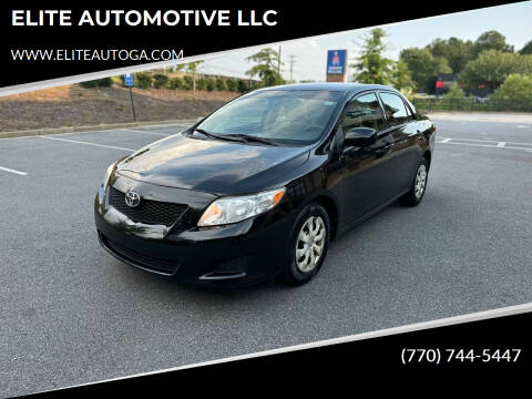 2009 Toyota Corolla for sale at ELITE AUTOMOTIVE LLC in Alpharetta GA
