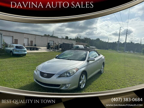 2005 Toyota Camry Solara for sale at DAVINA AUTO SALES in Longwood FL
