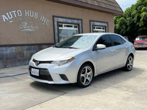 2016 Toyota Corolla for sale at Auto Hub, Inc. in Anaheim CA