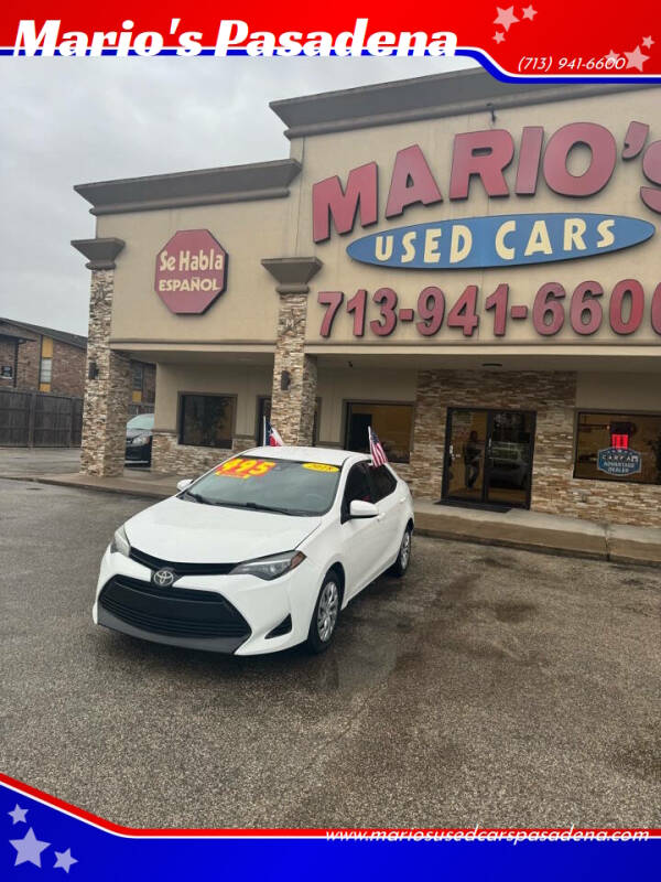 2018 Toyota Corolla for sale at Mario's Pasadena in Pasadena TX