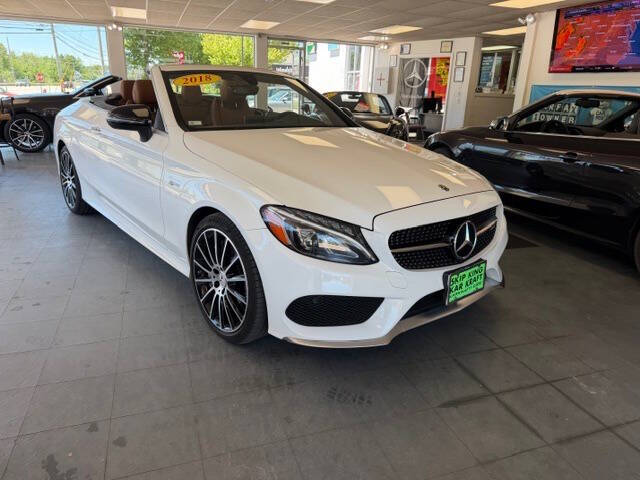 White 2018 Mercedes-Benz C-Class AMG C 43 Cabriolet 4MATIC Convertible All-Wheel Drive 9-Speed Automatic