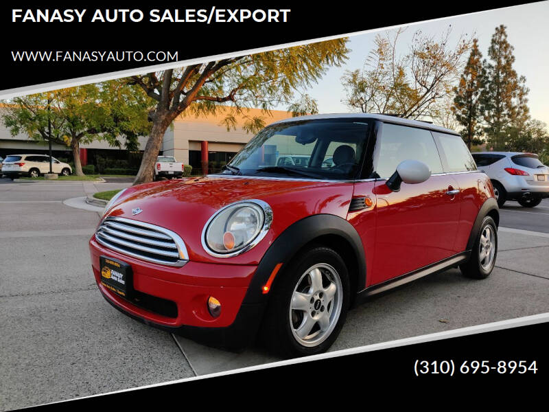 2010 MINI Cooper for sale at FANASY AUTO SALES/EXPORT in Yorba Linda CA