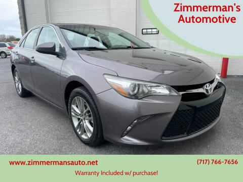 2017 Toyota Camry for sale at Zimmerman's Automotive in Mechanicsburg PA