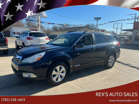 2012 Subaru Outback for sale at Rex's Auto Sales in Junction City KS