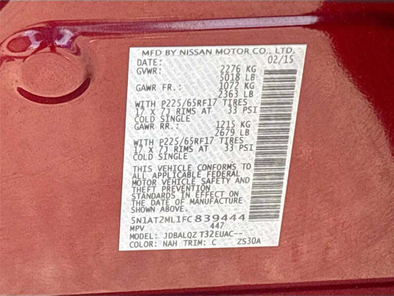 2015 Nissan Rogue SV