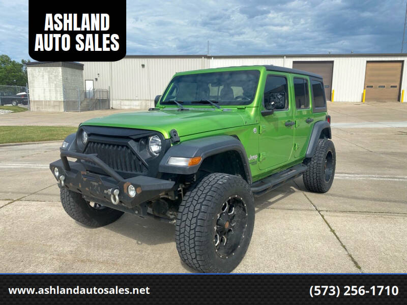 2019 Jeep Wrangler Unlimited for sale at ASHLAND AUTO SALES in Columbia MO