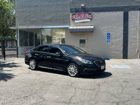 2015 Hyundai Sonata for sale at Rent To Own Auto Showroom LLC - Finance Inventory in Modesto CA