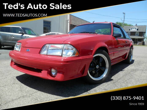 1993 Ford Mustang for sale at Ted's Auto Sales in Louisville OH