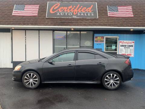 2009 Pontiac G6 for sale at Certified Auto Sales, Inc in Lorain OH