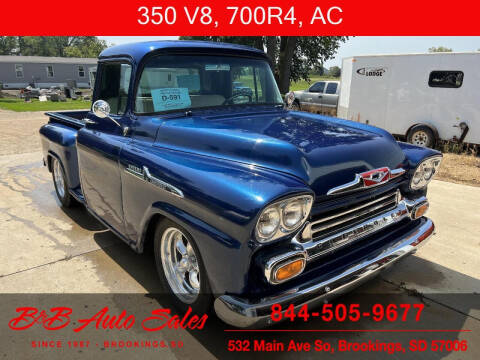 1958 Chevrolet 3100 for sale at B & B Auto Sales in Brookings SD