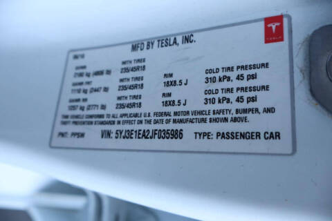 2018 Tesla Model 3