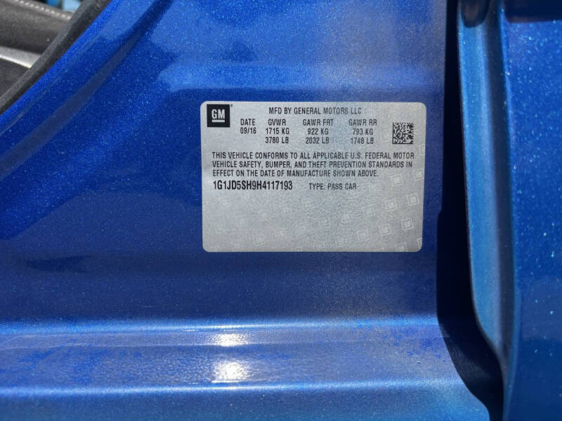 2017 Chevrolet Sonic LT Auto