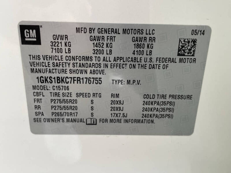 2015 GMC Yukon SLT