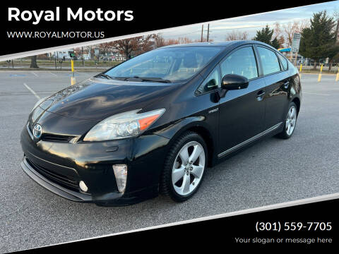 2013 Toyota Prius for sale at Royal Motors in Hyattsville MD