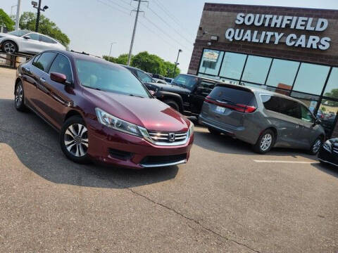 2013 Honda Accord for sale at SOUTHFIELD QUALITY CARS in Detroit MI