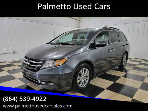 2014 Honda Odyssey for sale at Palmetto Used Cars in Piedmont SC