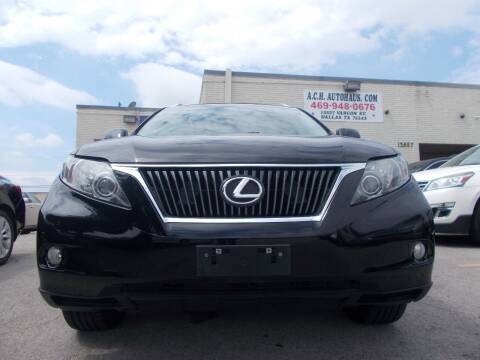 2012 Lexus RX 350 for sale at ACH AutoHaus in Dallas TX