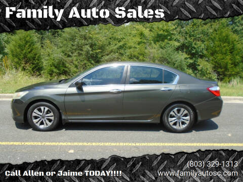 2014 Honda Accord for sale at Family Auto Sales in Rock Hill SC